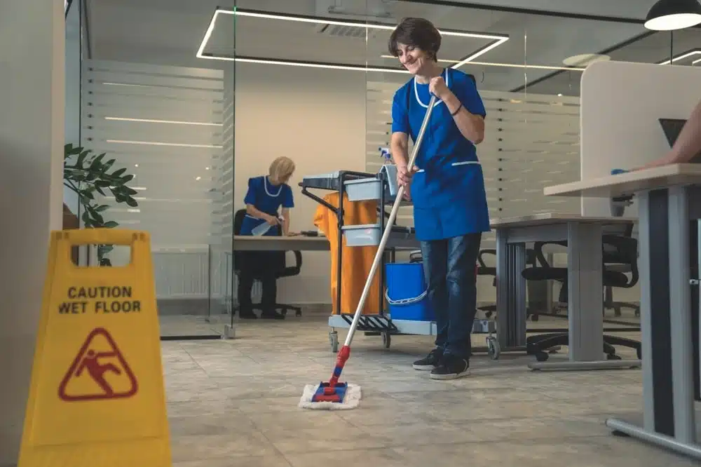 What are the benefits of having an office cleaner