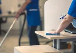 What are the steps to clean an office