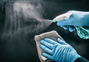 Which areas in an office need to be frequently cleaned